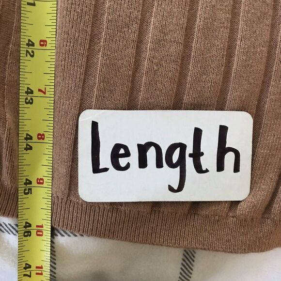 Ann Taylor Mocha Brown Ribbed Knit Long Sleeve Duster Cardigan Sweater - S - Picture 7 of 9